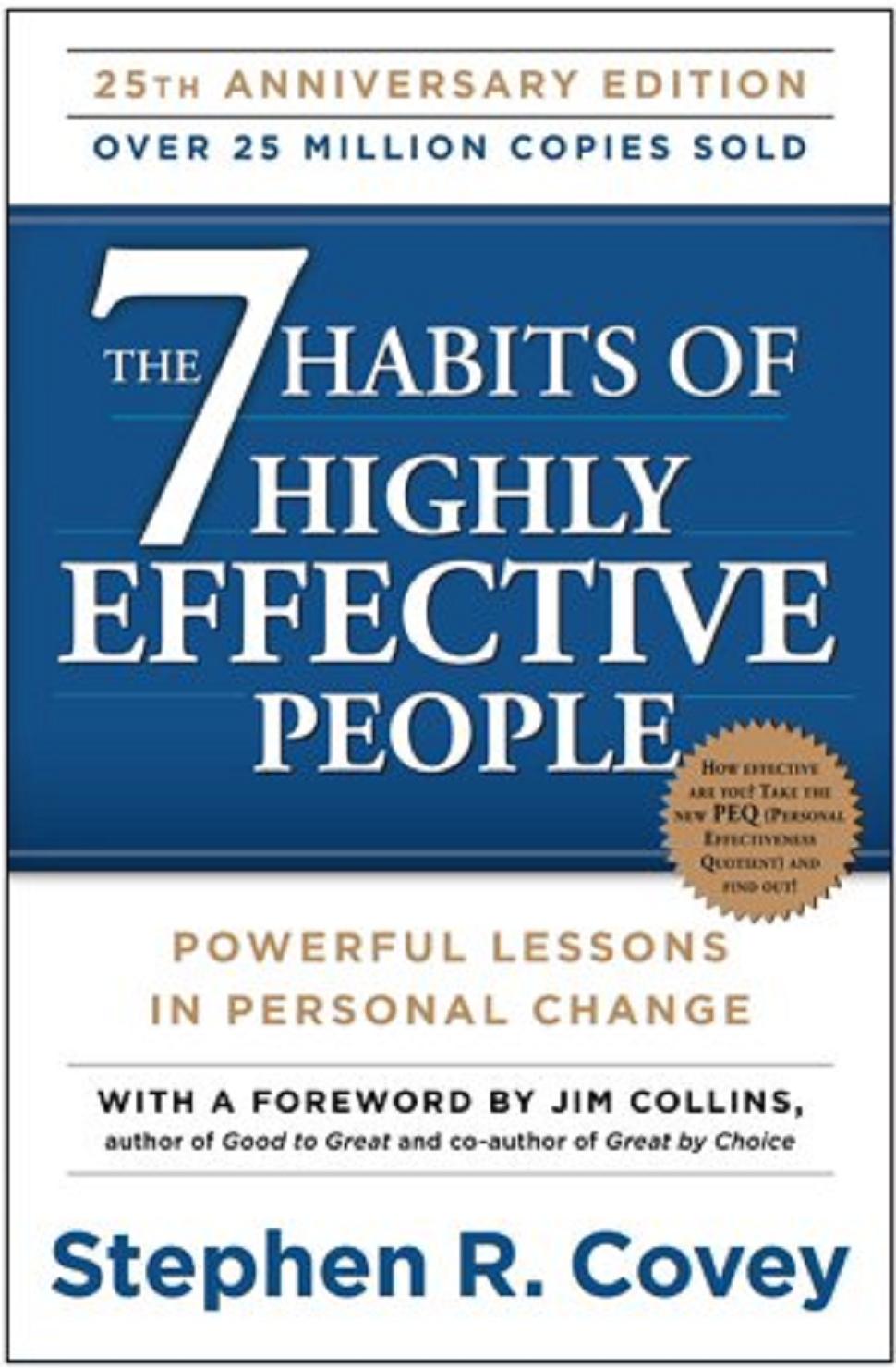 The 7 Habits of Highly Effective People Powerful Lessons In Personal Change By Stephen R Covey Paperback 1pc