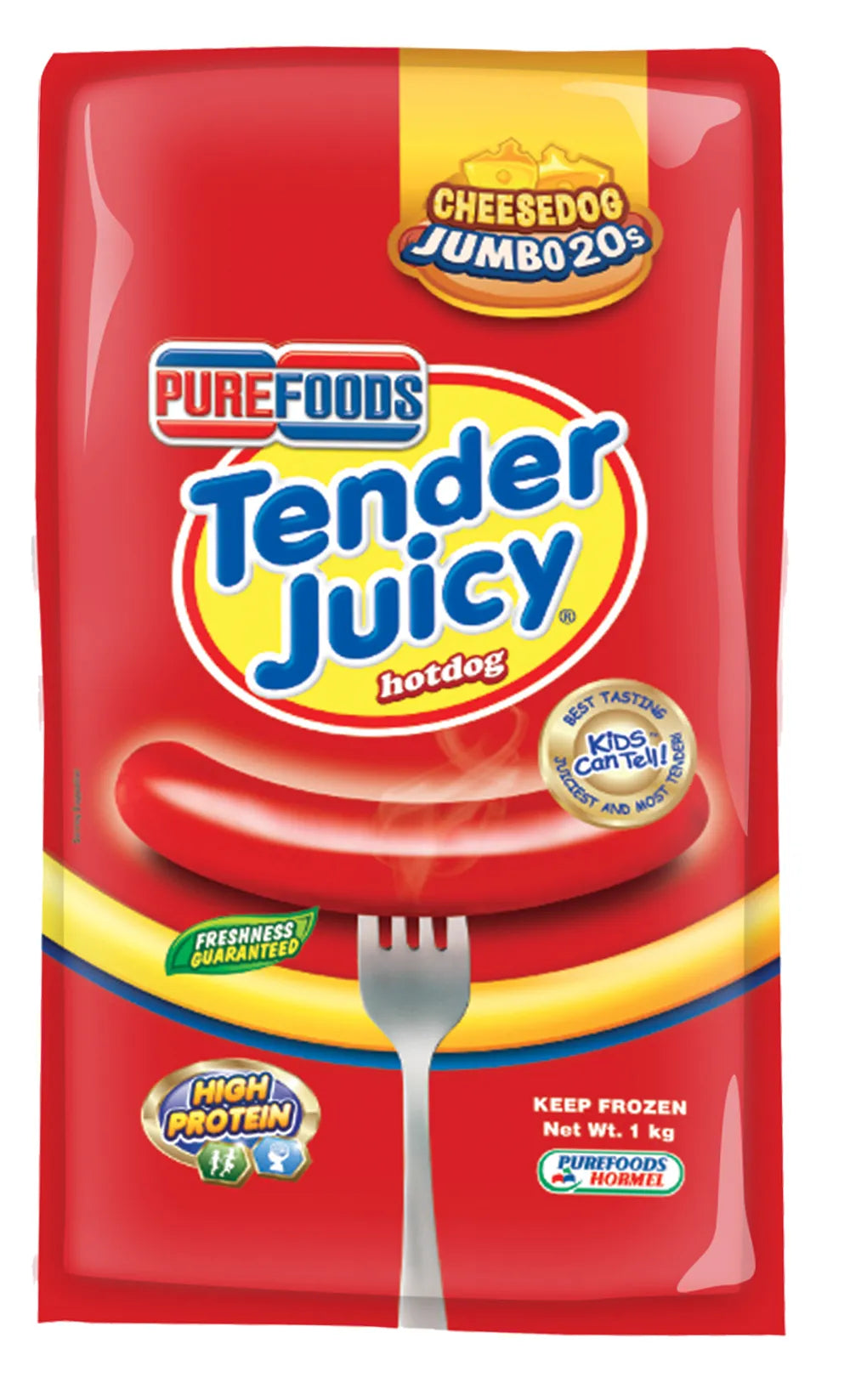 Purefoods Tender Juicy 1kg Jumbo CHEESE Cheesedogs