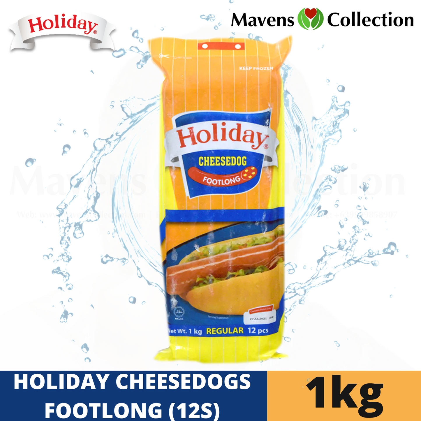 Holiday Cheesedogs Footlong 12pcs 1kg