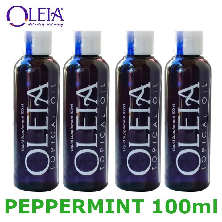 Oleia Topical Oil Peppermint 100ml 4 bottles