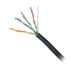CAT6 Oudoor UTP LAN Cable Black 23AWG 50m