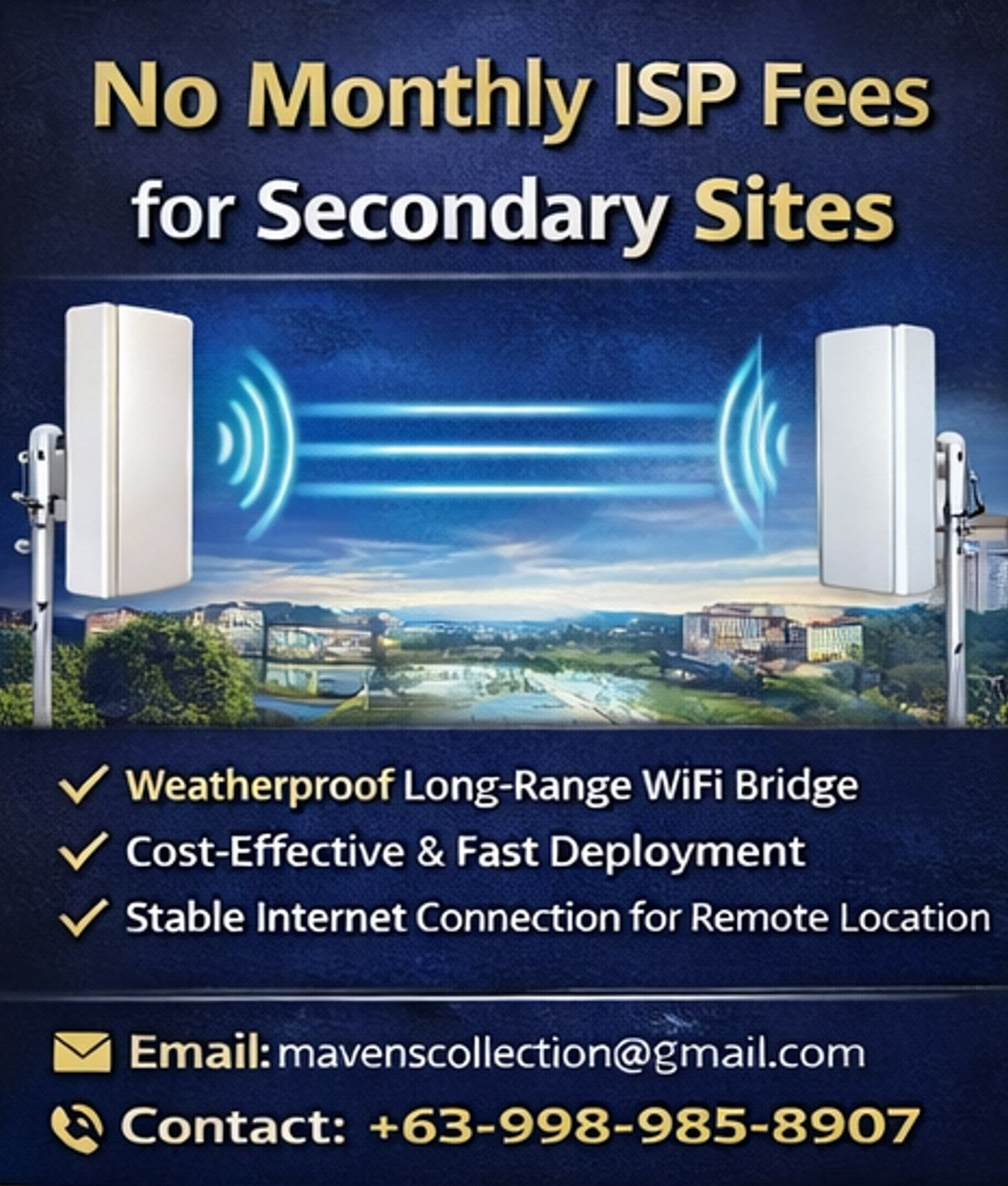 Wireless Outdoor Point-to-Point Internet Solution