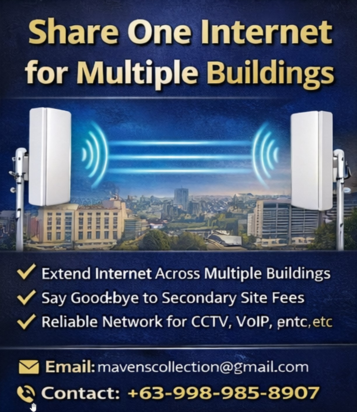 Wireless Outdoor Point-to-Point Internet Solution