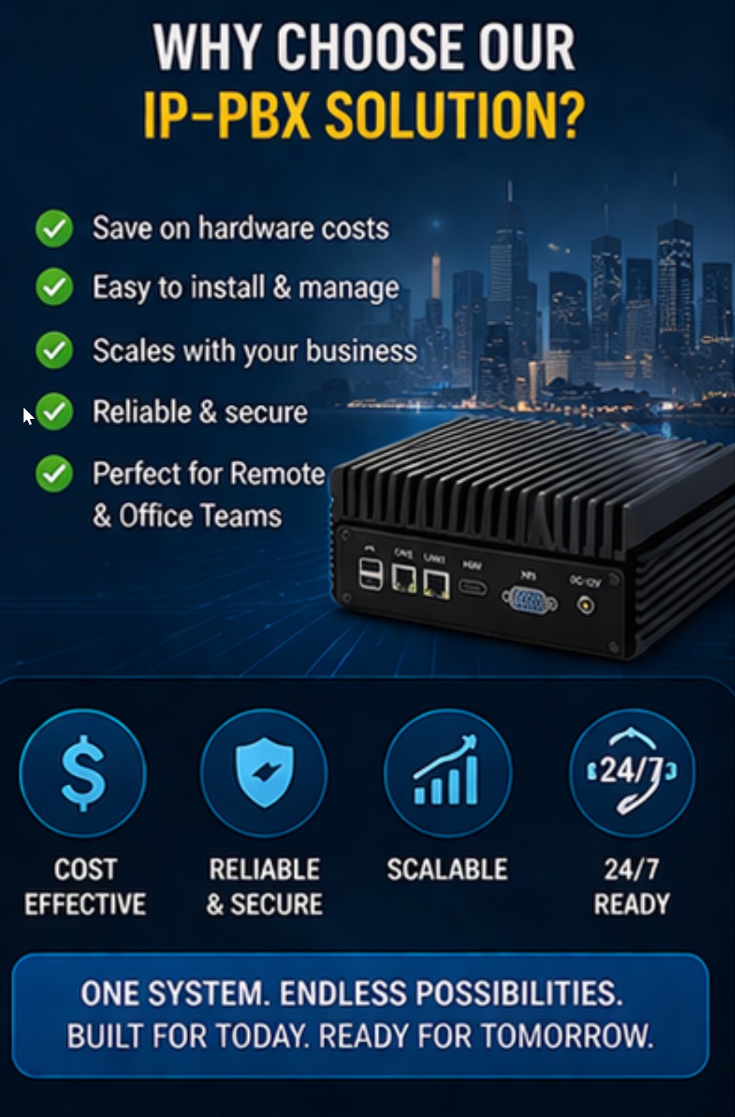 IP PBX Voip System (Local, Inbound, Outbound, Paging, Broadcasting)