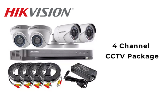 CCTV 4 Channel Analog 2MP 1TB HDD Security Solutions