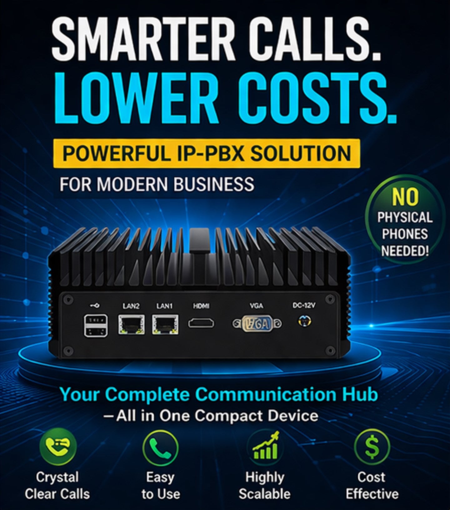 IP PBX Voip System (Local, Inbound, Outbound, Paging, Broadcasting)