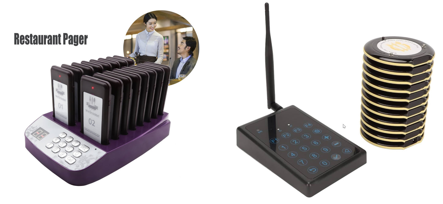 Wireless Order Pickup Ready Pager/Buzzer  Solution