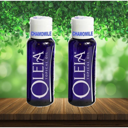Oleia Topical Oil Chamomile 50mL Cetylated Fatty Acid Oil Soothing and Relaxing Oil 2 bottles
