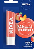 Nivea Fruity Shine Peach Lip Balm 24h Meltin Moisture 1 pc