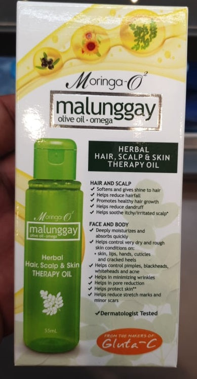 MoringaO2 Malunggay Olive Oil Omega 55ml Herbal Hair Scalp Skin Therapy Oil Moringa