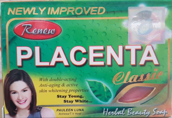 Renew Placenta Classic Papaya Herbal Beauty Soap Newly Improved 135g