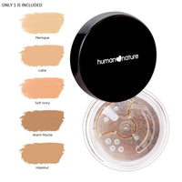 Human Heart Nature Perfect Finish Mineral Loose Powder Soft Ivory 11g with FREE powder puff applicator! Mineral Makeup 11g