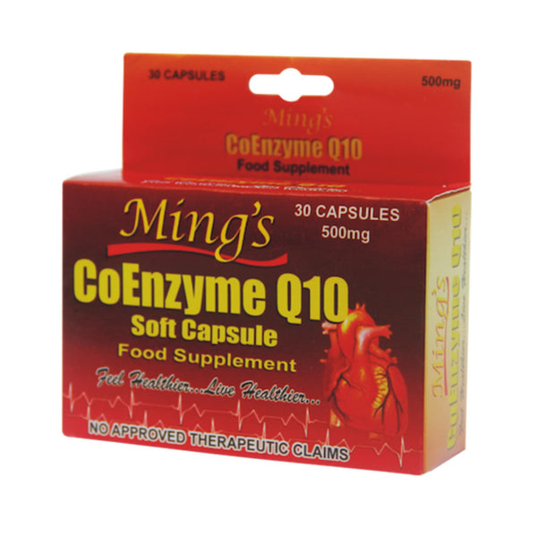Mings CoEnzyme Q10 Softgel Capsule 500 mg x 30 capsules 1 box