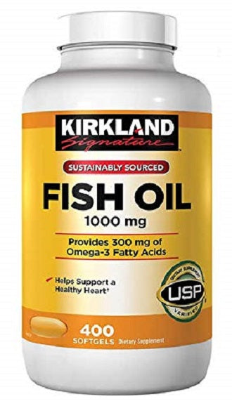 KirkLand Signature Fish Oil 1000mg 400 Softgels