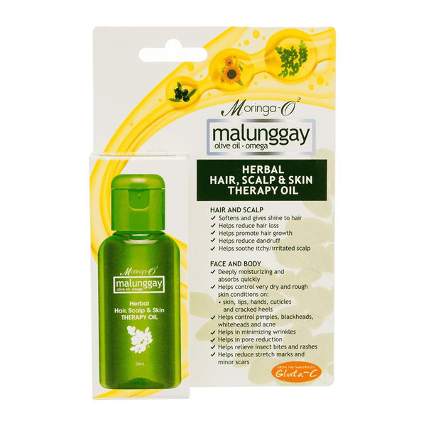 Moringa-O2 Malunggay Herbal Hair Scalp and Skin Therapy Oil 30ml Olive Oil Omega Moringa