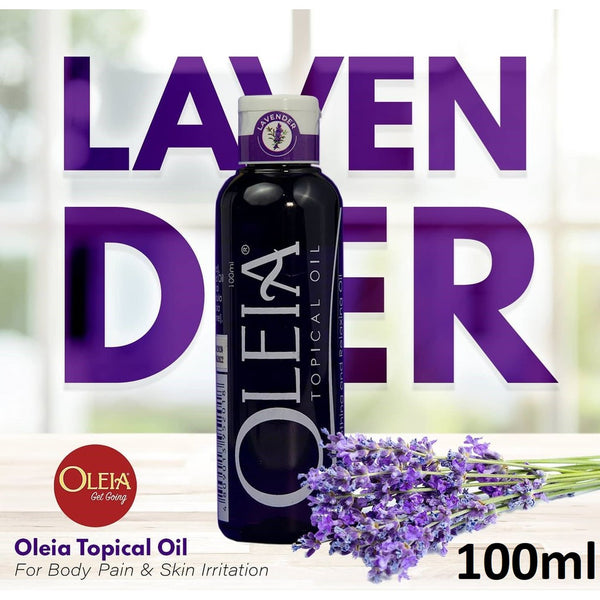 Oleia Topical Oil Lavender 100mL Cetylated Fatty Acid Oil Soothing and Relaxing Oil 1 bottle