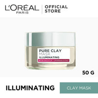 LOreal DERMO Pure Clay Mask Illuminating 50ml Skincare Face Mask 50ml