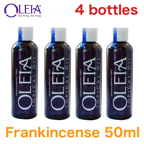 Oleia Topical Oil Frankincense 50mL Cetylated Fatty Acid Oil Soothing and Relaxing Oil 4 bottles