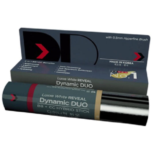 FrontRow LUXXE WHITE REVEAL DYNAMIC DUO BB CC Hybrid Stick Shade 00 SPF50 PA 1 Box