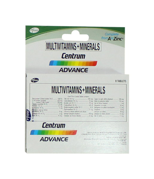 Centrum Advance 8 Tablets Multivitamins Minerals Complete from A to Zinc