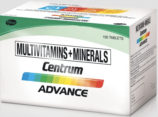 Centrum Advance Multivitamins and Minerals Complete from A to Zinc 100 tablets 1 box