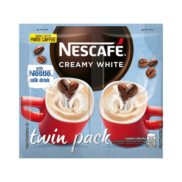 NESCAFE Creamy White 3-in-1 Coffee Twin Pack 58g