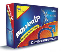 ATC PowerUp Xtreme Dietary Supplement for Men 4 Capsules 1 Box