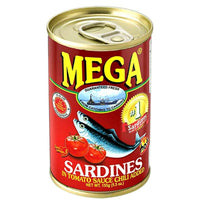 Mega Sardines in Tomato Sauce Chili Added 155g Red