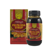 Mings Pei Pa Koa Syrup To ease cough and soar throat 150ml 1 bottle