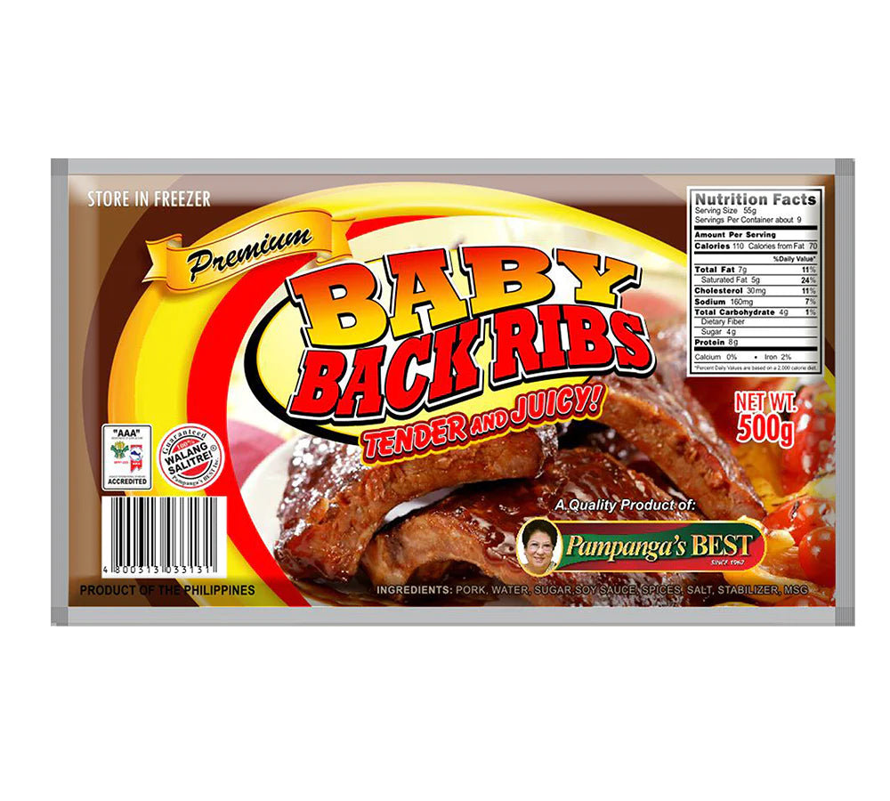 Pampanga's Best Baby Back Ribs 500g
