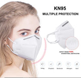 KN95 Protective Mouth Dust Face Mask Non-woven Anti-Pollution Anti-fog Anti-particles 1 pc