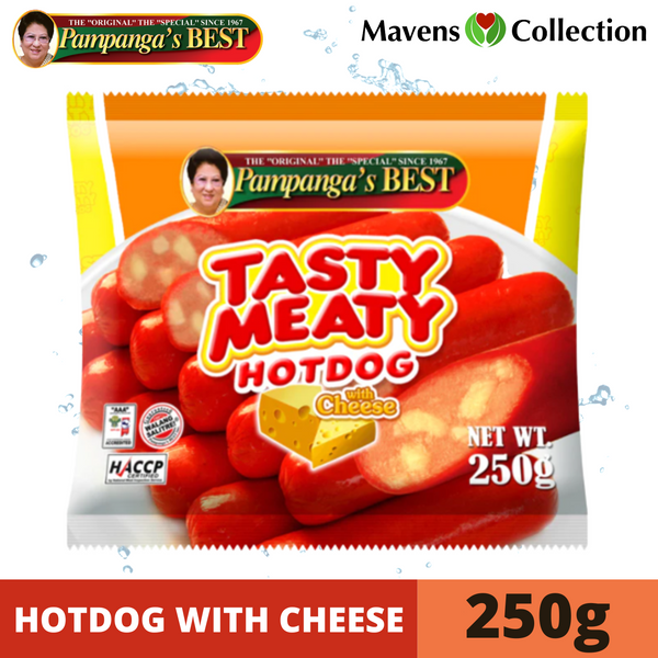Pampanga's Best Tasty Meaty Hotdog with Cheese 250g Jumbo