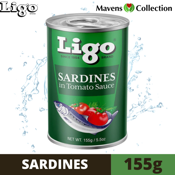 Ligo Sardines in Tomato Sauce 155g Green