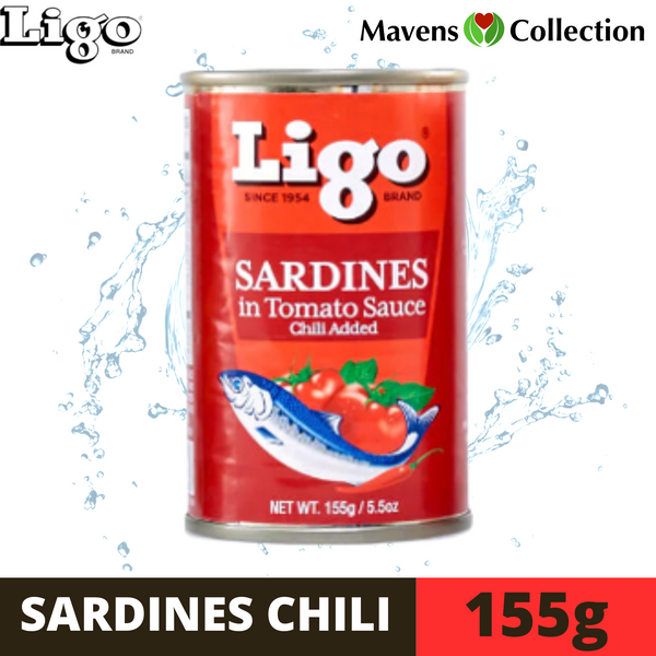 Ligo Sardines in Tomato Sauce Chili Added 155g Red
