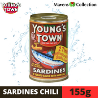 Young's Town Sardines in Tomato Sauce with Hot Chili 155g Red