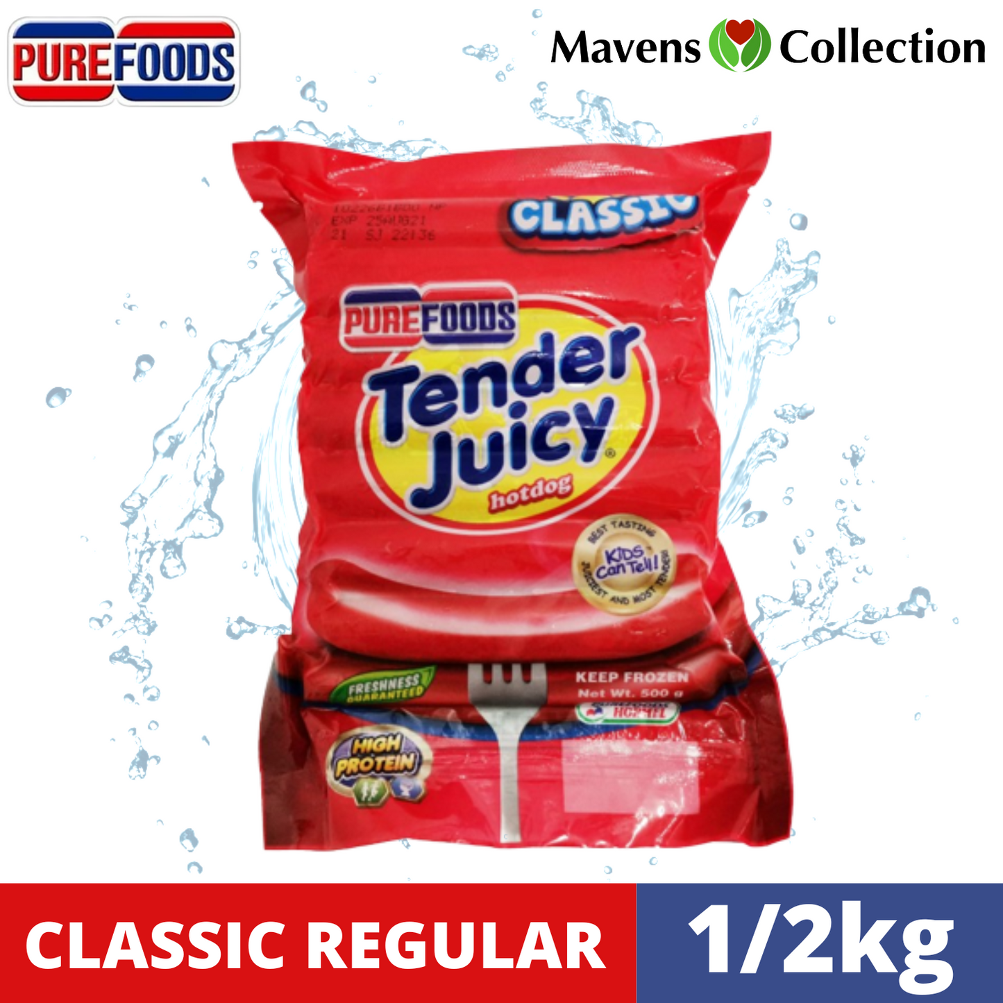 その他 PUREFOODS Tender Juicy Classic 1kg x 2 Purefoods Tender Juicy 1kg Classic Jumbo Hotdogs – Mavens