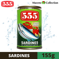 555 Sardines in Tomato Sauce 155g Green
