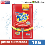 Purefoods Tender Juicy 1kg Jumbo CHEESE Cheesedogs