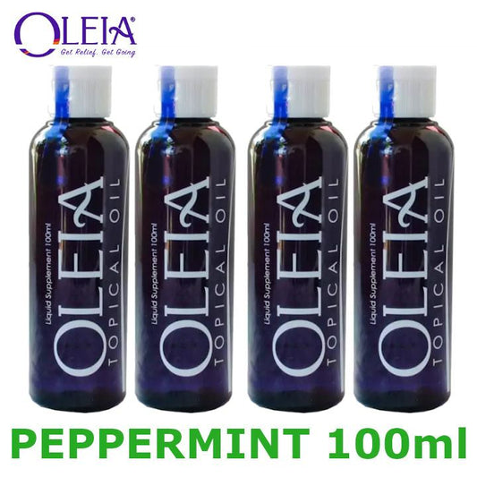 Oleia Topical Oil Peppermint 100ml 4 bottles