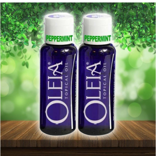 Oleia Topical Oil Peppermint 50mL Cetylated Fatty Acid Oil Soothing and Relaxing Oil 2 bottles