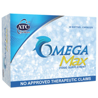 ATC OMEGA MAX Dietary Food Supplement 30 Softgel Capsules 1 Box