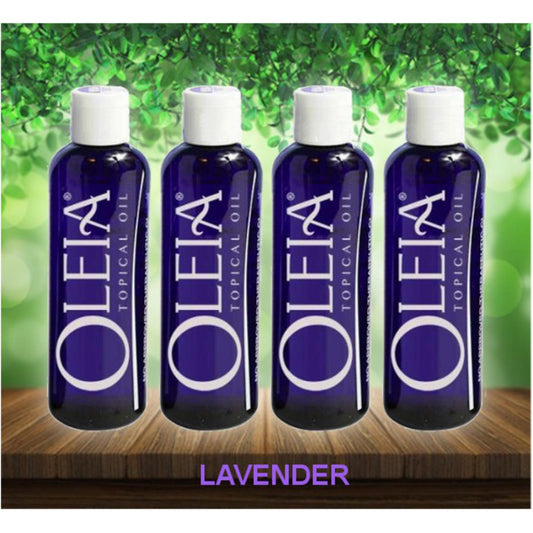 Oleia Topical Oil Lavender 100mL Cetylated Fatty Acid Oil Soothing and Relaxing Oil 4 bottles
