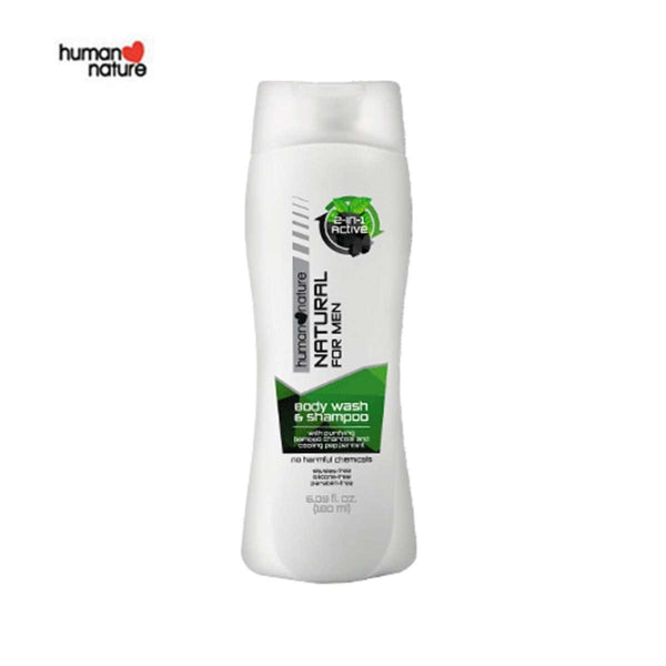 Human Heart Nature 2in1 Active Body Wash and Shampoo 180ml Hair Care 180ml