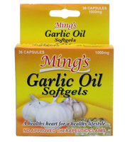 Mings Garlic Oil Softgel Capsule 1000 mg x 36 capsules 1 box
