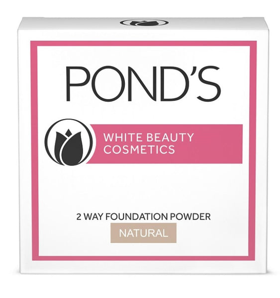 Ponds White Beauty Cosmetics 2 Way Foundation Powder Natural 12g