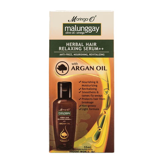 MoringaO2 Olive Oil Omega 55ml Herbal Hair Relaxing Serum with Argan Oil