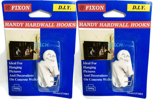 Fixon F1003 Handy Hardwall Hooks for Concrete 2000g 4 pieces