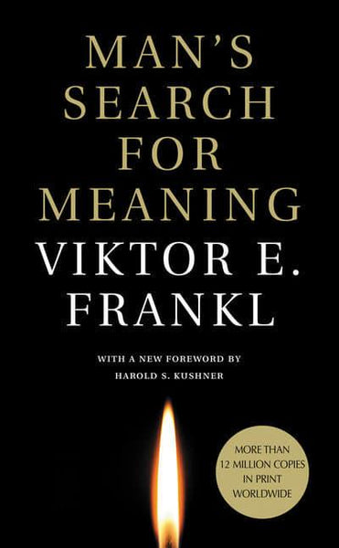 Mans Search For Meaning by Viktor L Frankl Paperback Black Cover