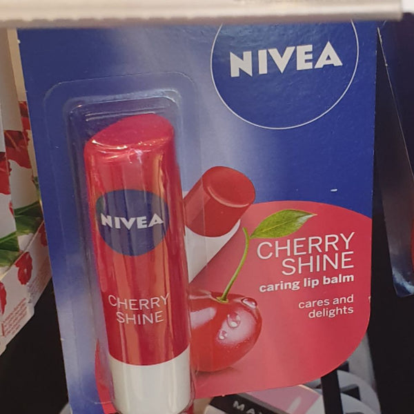 Nivea Caring Lip Balm Cherry Shine 48g