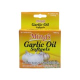 Mings Garlic Oll Softgels For Lowering Blood Pressure and Bad Cholesterol 1000mg 1 box 36 Soft Gel Capsules